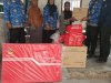 Penyerahan bantuan Bupati Klaten melalui DISSOSP3APPKB  berupa paket sembako
