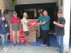 Penyerahan bantuan oleh DISSOSP3APPKB kepada korban kebakaran rumah