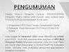 Pengumuman Perubahan Jadwal Pelayanan DISSOSP3APPKB