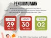 PENGUMUMAN LIBUR DAN CUTI BERSAMA KENAIKAN ISA ALMASIH