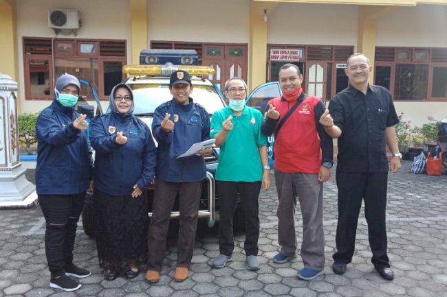 Kepala Dissosp3akb Sosialisasikan Protokol Kesehatan dengan Mobil Unit Penerangan