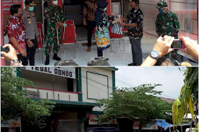 Aksi Peduli dan Pencegahan Covid 19 Pemkab dan DissosP3akb Kab Klaten di Kec Wonosari