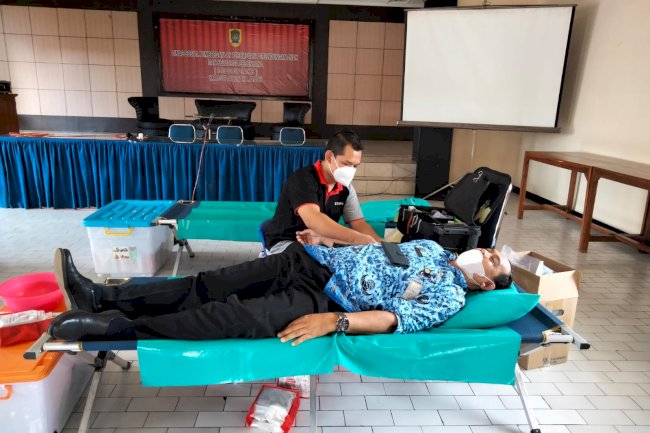 Dissosp3akb Adakan Kegiatan Donor Darah dalam rangka HUT KORPRI