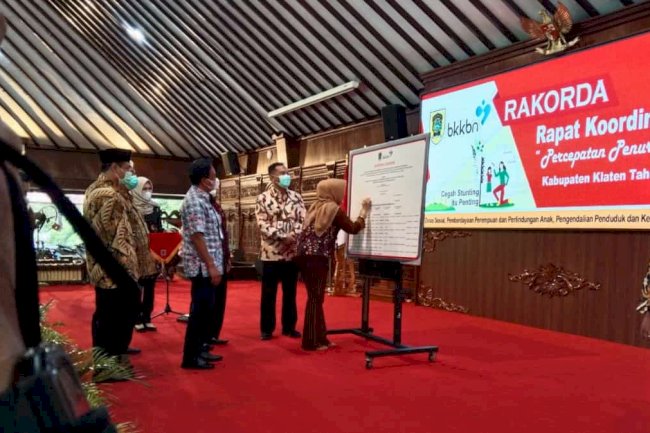 Tekan Angka Stunting, Bupati Klaten Minta Aktifkan Kembali Posyandu