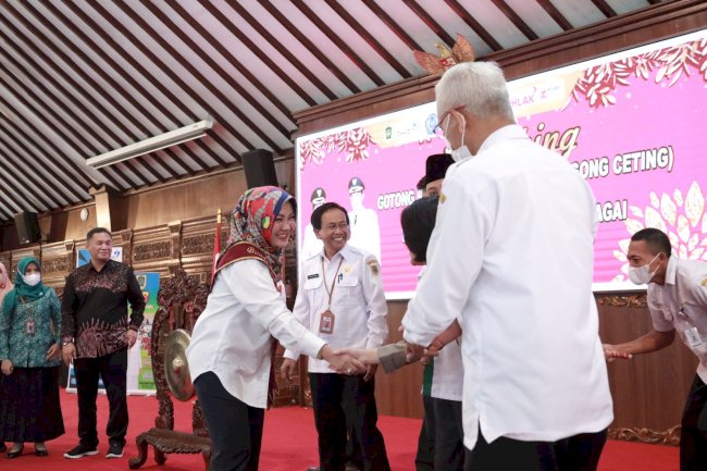 Launching Gong Ceting dan Pengukuhan Bunda Asuh Anak Stunting Kabupaten Klaten