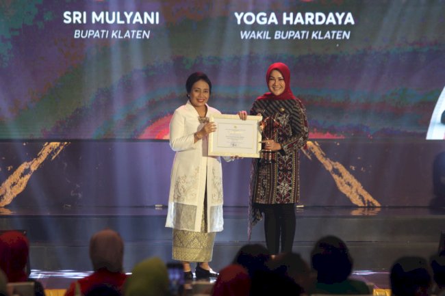 Kabupaten Klaten Meraih Penghargaan Kabupaten Layak Anak  (KLA) Kategori Nindya Tahun 2022