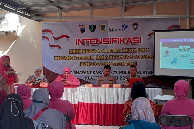 Pelayanan KB dalam rangka HUT Bhayangkara ke-77