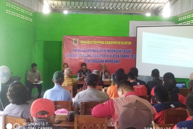 Rapat Koordinasi Perlindungan Sosial Korban Bencana Kabupaten Klaten