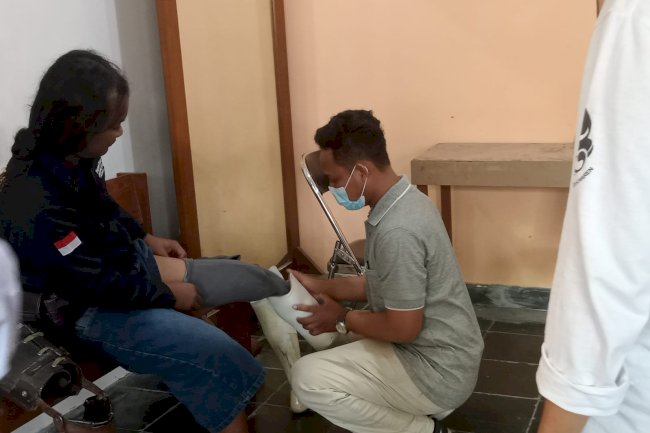 Kegiatan pendampingan 1 penerima manfaat disabilitas