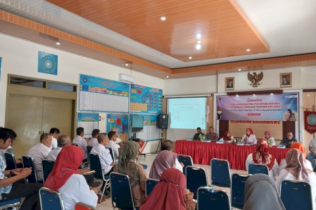 Kegiatan sarasehan dengan tema "Stop Kekerasan Terhadap Perempuan dan Anak dan Penarikan Pekerjaan Terburuk Bagi Anak"