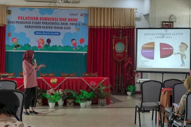 Pelatihan Konvensi Hak Anak (KHA) bagi Pengelola Pusat Kreatifitas Anak (PKA), Guru pengampu Seni Budaya dan Pengelola Ruang Bermain Ramah Anak (RBRA).