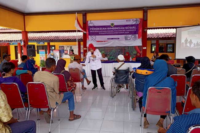 Pemberiaan Bimbingan Sosial kepada Penyandang Disabilitas dan Keluarganya di Kabupaten Klaten tahun 2024