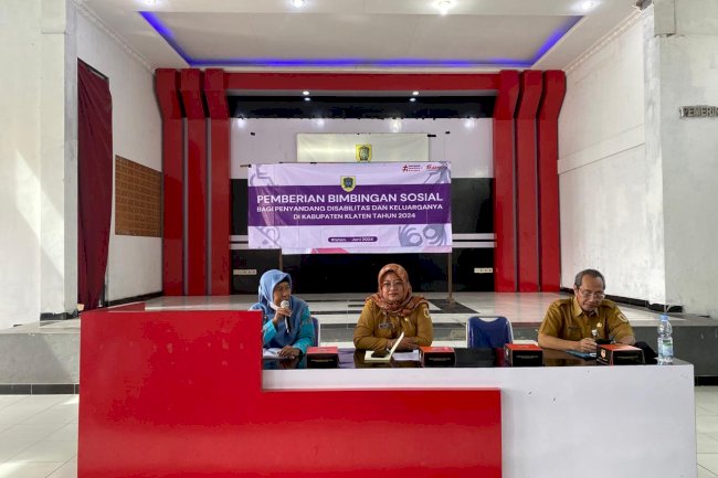 Pemberian Bimbingan Sosial kepada Penyandang Disabilitas dan Keluarganya di kecamatan Ngawen
