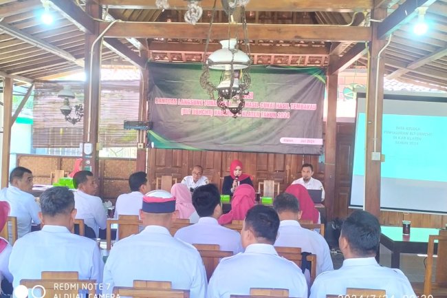 Sosialisasi Persiapan Penyaluran BLT DBHCHT Kabupaten Klaten Tahun anggaran 2024