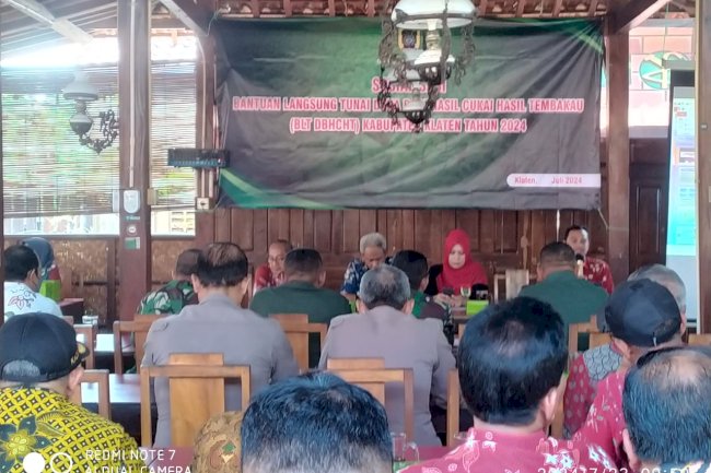 Sosialisasi Persiapan Penyaluran BLT DBHCHT Kabupaten Klaten Tahun anggaran 2024