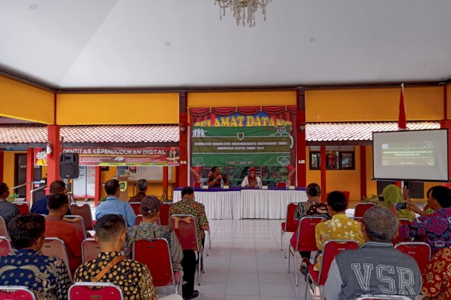 Sosialisasi Rehabilitasi Bersumberdaya Masyarakat (RBM) di Aula Kecamatan Gantiwarno