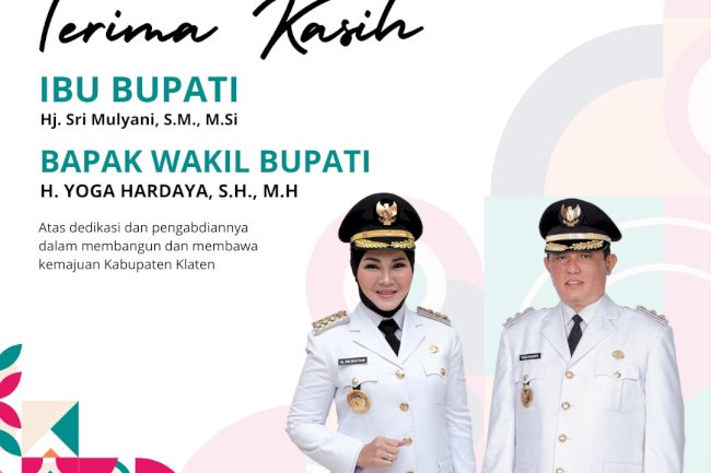 Terima Kasih Bupati dan Wakil Bupati 
