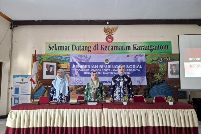 Pemberian Bimbingan Sosial kepada Anak Rentan dan Keluarganya di Kecamatan Karanganom