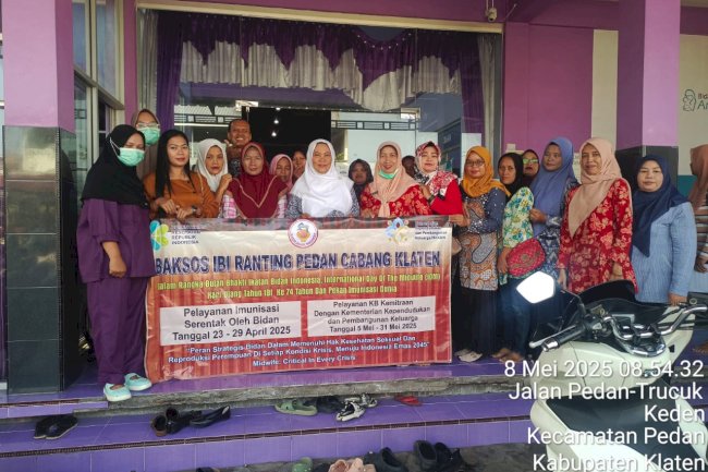 DISSOSP3APPKB Klaten Dukung Baksos Pelayanan KB dalam Rangka HUT IBI ke-74