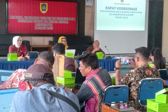 Penguatan Validitas Data Bansos Melalui Rapat Koordinasi Pemutakhiran PSKS dan PPKS Kabupaten Klaten Tahun 2025
