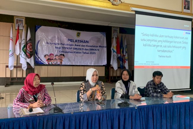 Pelatihan Dukungan Psikologis Awal (DPA) dan Kesehatan Mental bagi Tim Pencegahan dan Penanganan Kekerasan di Lingkungan Satuan Pendidikan (TPPKSP)