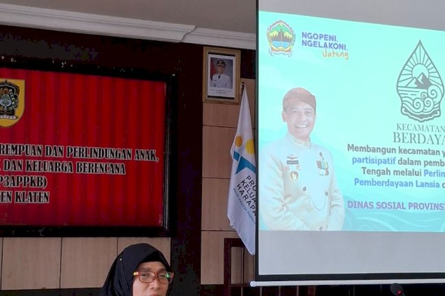 Sosialisasi Kecamatan Berdaya oleh DISSOSP3APPKB Kabupaten Klaten