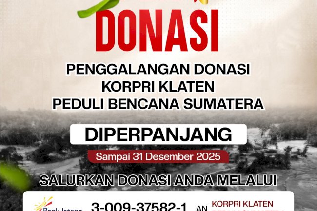 Penggalangan Donasi Korpri Klaten Peduli Bencana Sumatra