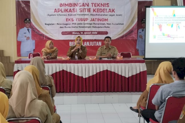 Bimbingan Teknis Aplikasi Sistem Informasi Evaluasi Kecamatan, Desa/Kelurahan Layak Anak (SITIE KEDELAK).