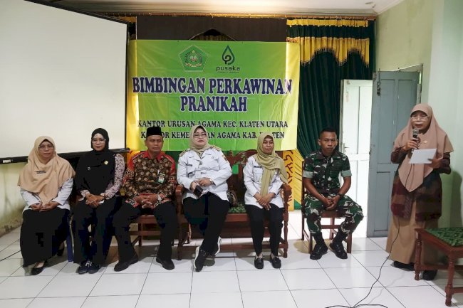 Pembinaan Binwin  bagi Calon Pengantin yang bertempat di KUA Kecamatan Klaten Utara.