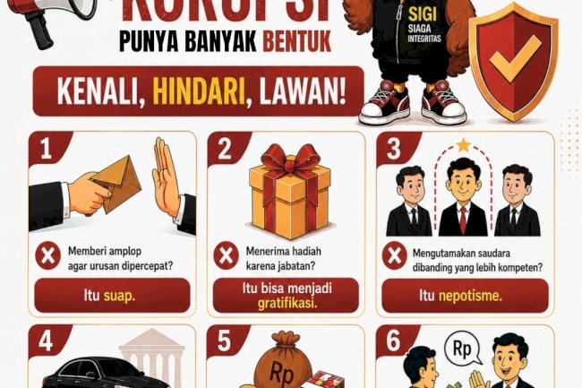 UDAH TAHU BELUM, KORUPSI PUNYA BANYAK BENTUK?