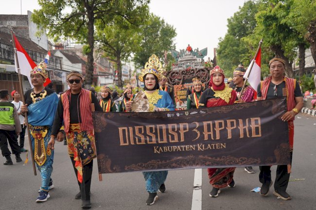 Karnaval Pembangunan Meriahkan HUT ke-81 Kemerdekaan RI di Kabupaten Klaten