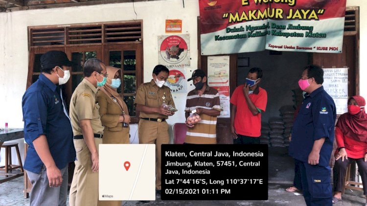 Dissosp3akb lakukan  Monitoring Penyaluran BPNT di E-Warong Kalikotes