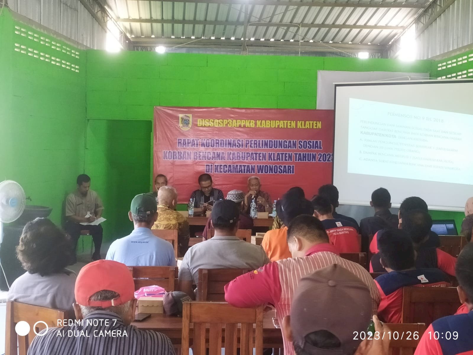 Rapat Koordinasi Perlindungan Sosial Korban Bencana Kabupaten Klaten
