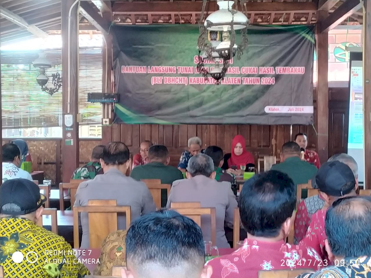 Sosialisasi Persiapan Penyaluran BLT DBHCHT Kabupaten Klaten Tahun anggaran 2024