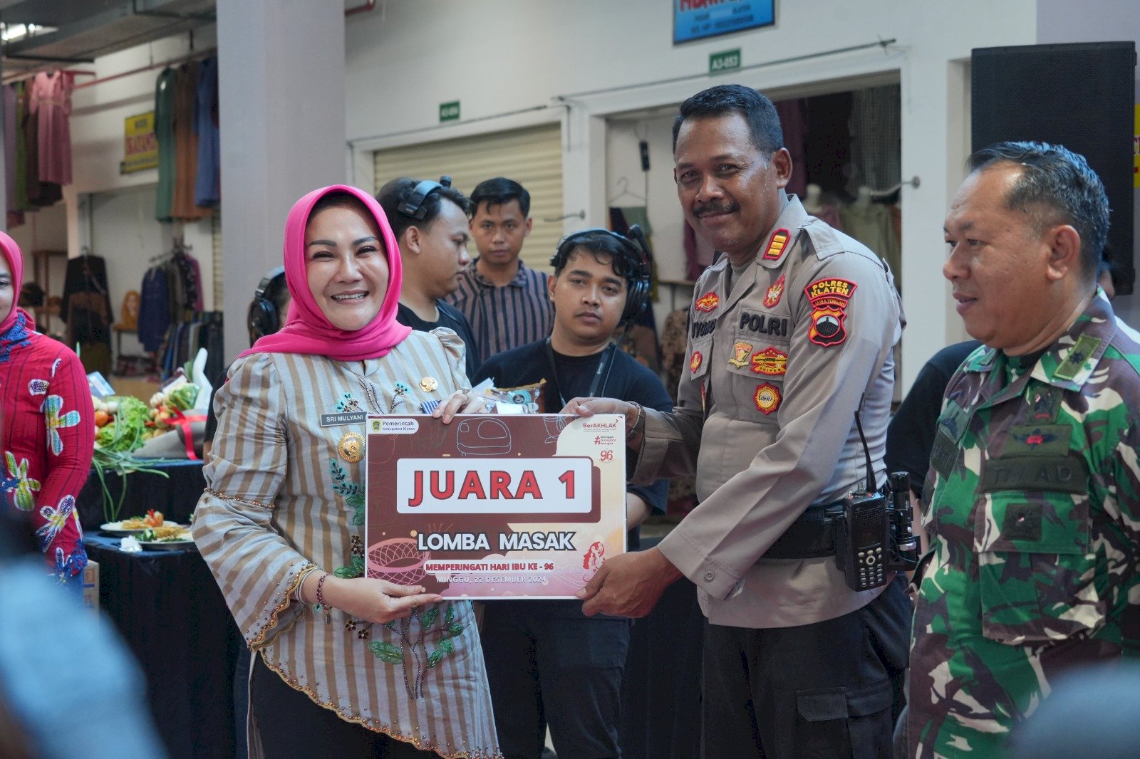 Lomba Memasak dan Merangkai Bucket Sayur dalam Rangka Memperingati Hari Ibu ke 96 Tingkat Kabupaten Klaten Tahun 2024.