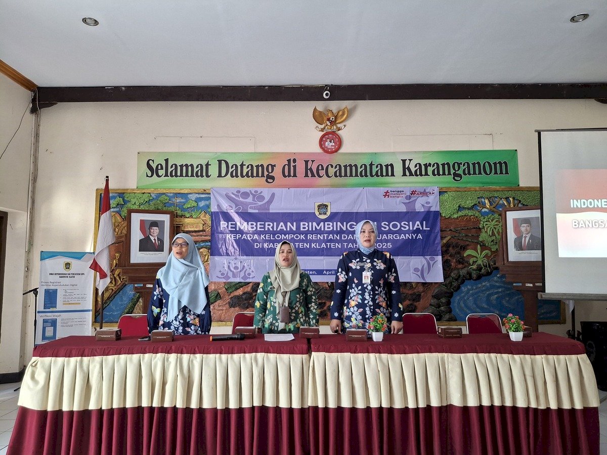 Pemberian Bimbingan Sosial kepada Anak Rentan beserta keluarganya di Kecamatan Karanganom