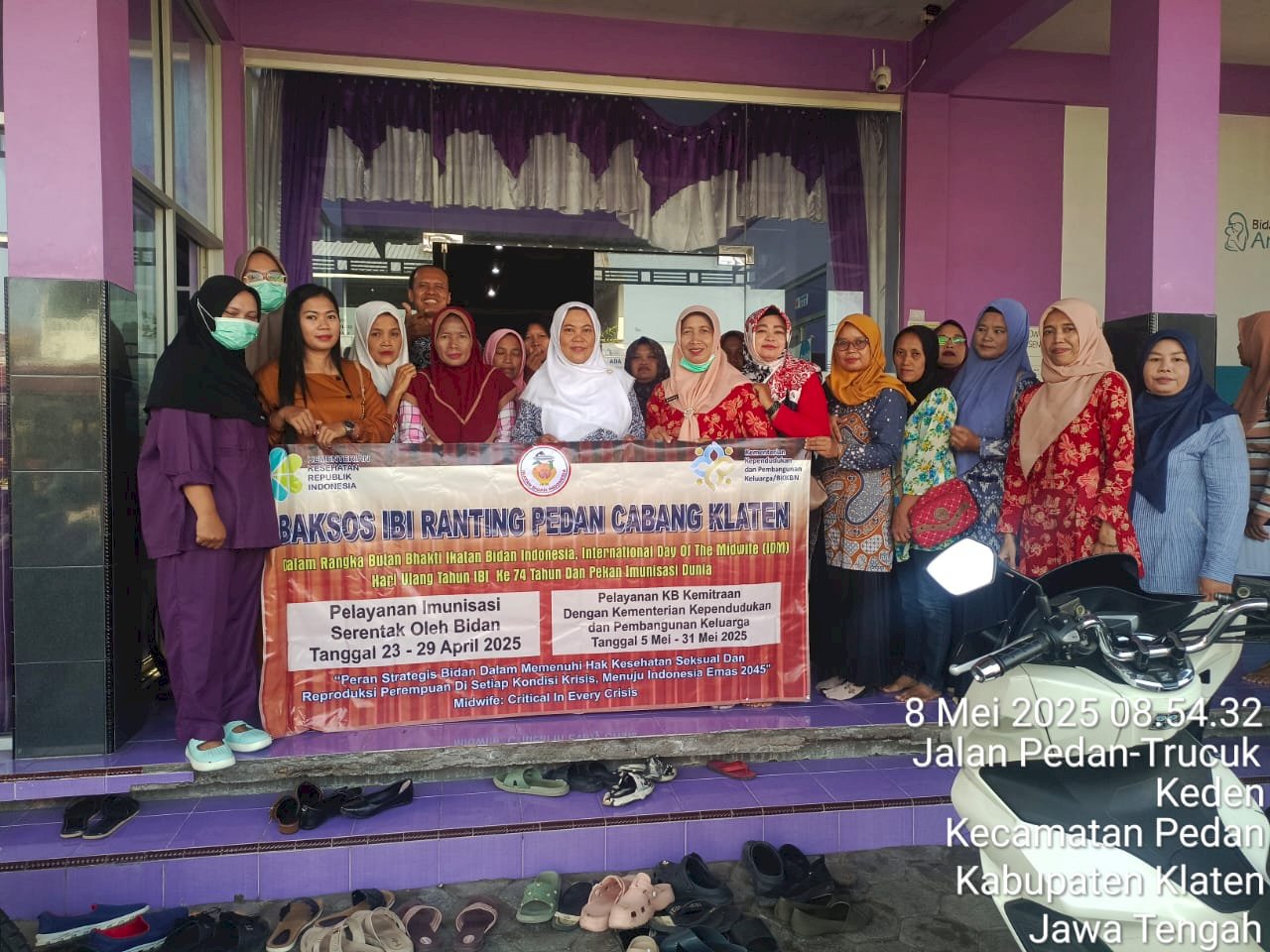 DISSOSP3APPKB Klaten Dukung Baksos Pelayanan KB dalam Rangka HUT IBI ke-74