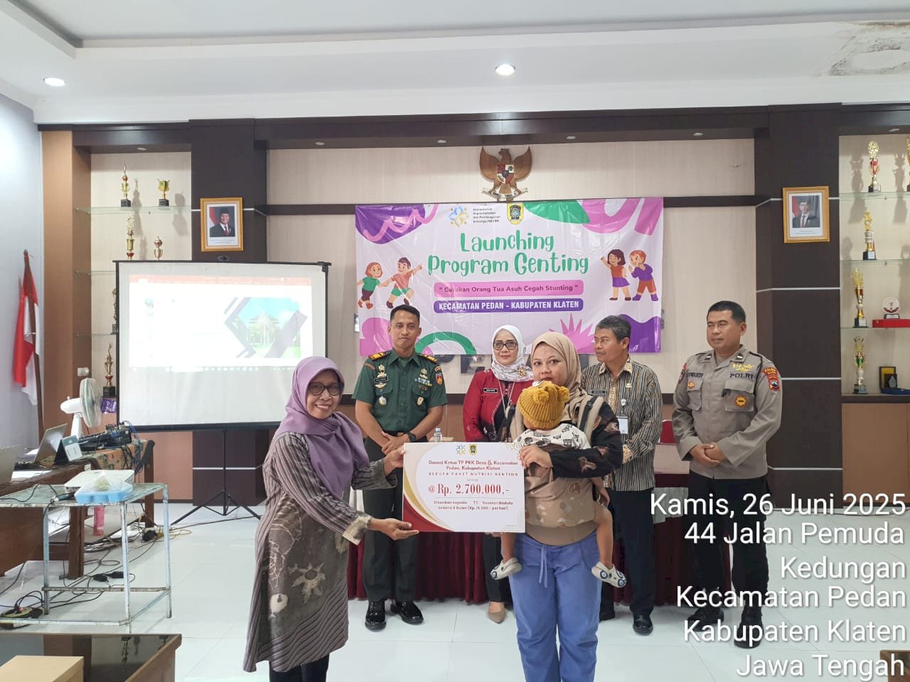 Rakorcam dan Launching GENTING Kecamatan Pedan