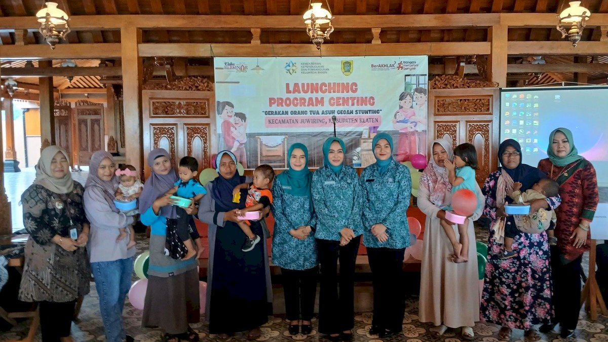 Launching Genting (Gerakan Orang Tua Asuh Cegah Stunting) Kecamatan Juwiring