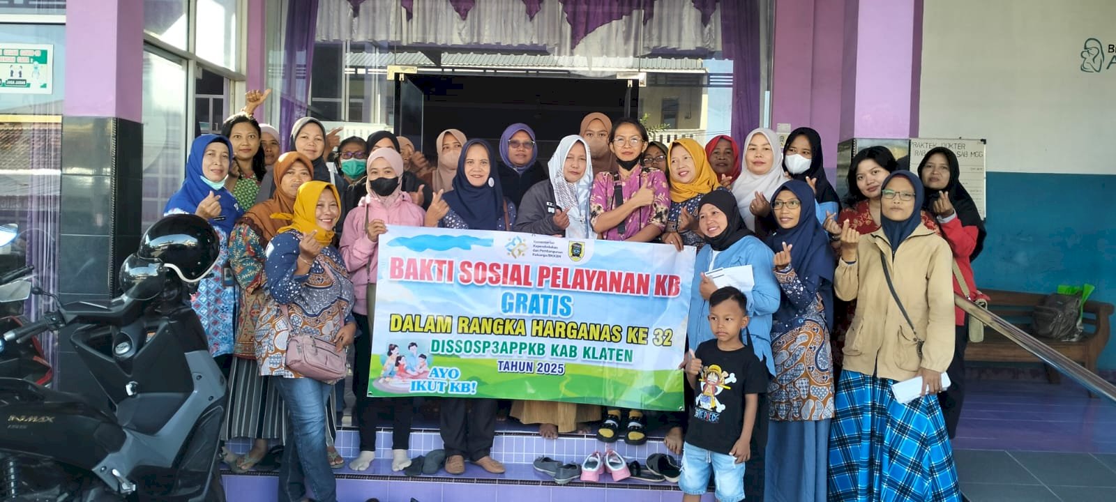 Pelayanan KB MKJP dalam Rangka Harganas ke-32 di Klinik Sri Panuntun, Pedan