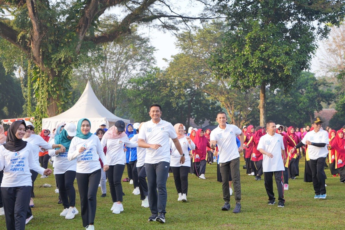 Senam Bersama Organisasi Wanita Kabupaten Klaten
