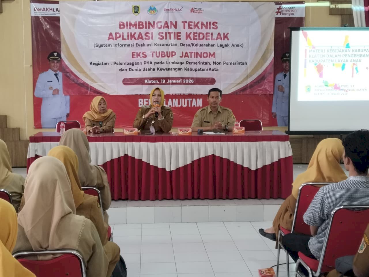 Bimbingan Teknis Aplikasi Sistem Informasi Evaluasi Kecamatan, Desa/Kelurahan Layak Anak (SITIE KEDELAK).