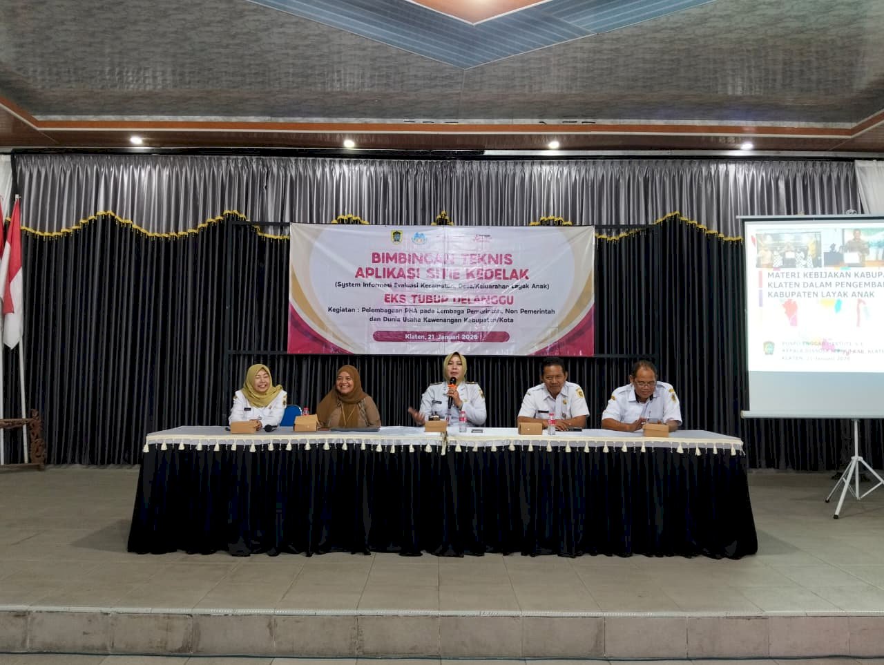 Bimbingan Teknis Aplikasi Sistem Informasi Evaluasi Kecamatan, Desa/Kelurahan Layak Anak (SITIE KEDELAK).