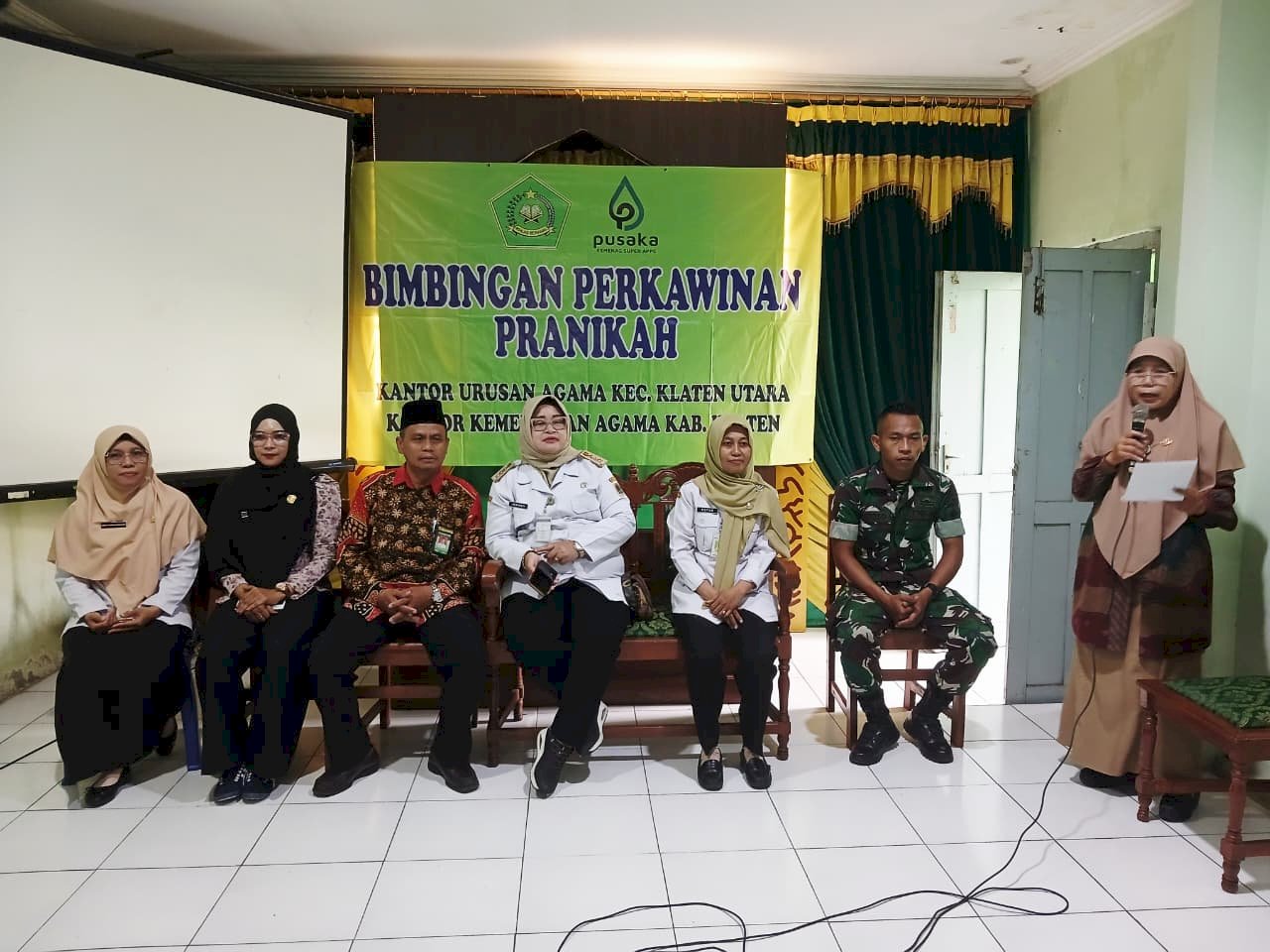 Pembinaan Binwin  bagi Calon Pengantin yang bertempat di KUA Kecamatan Klaten Utara.