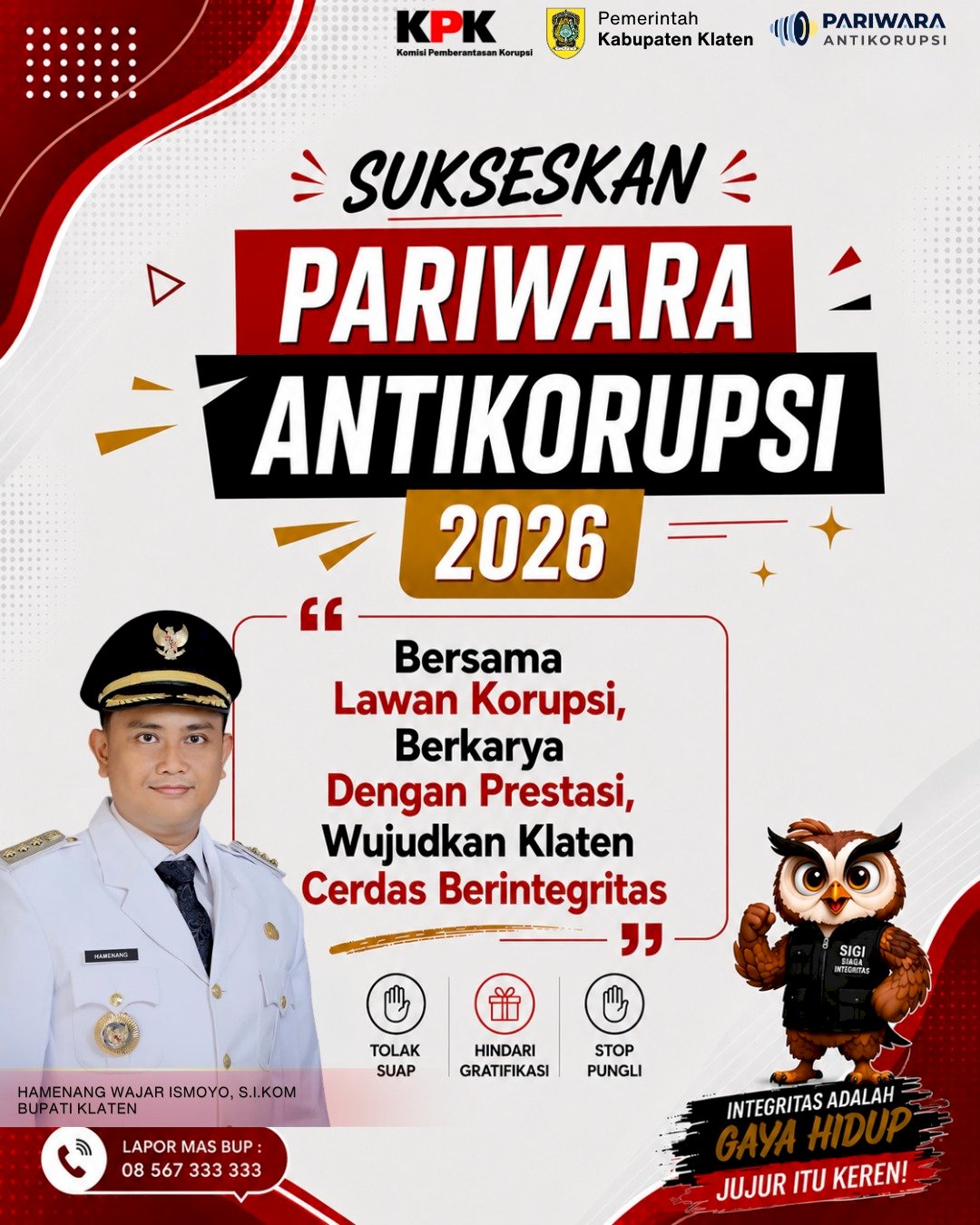SUKSESKAN PARIWARA ANTI KORUPSI 2026