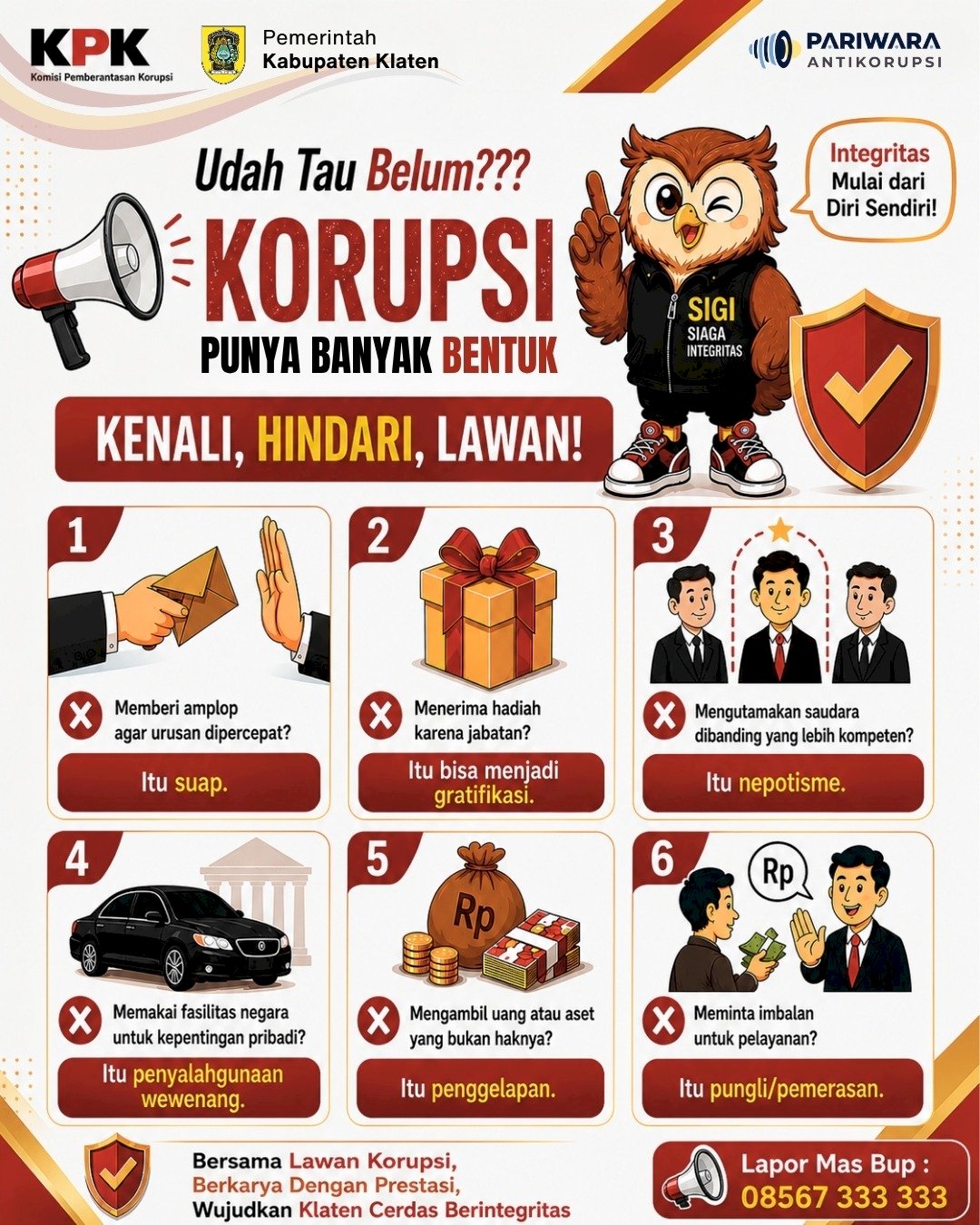 UDAH TAHU BELUM, KORUPSI PUNYA BANYAK BENTUK?