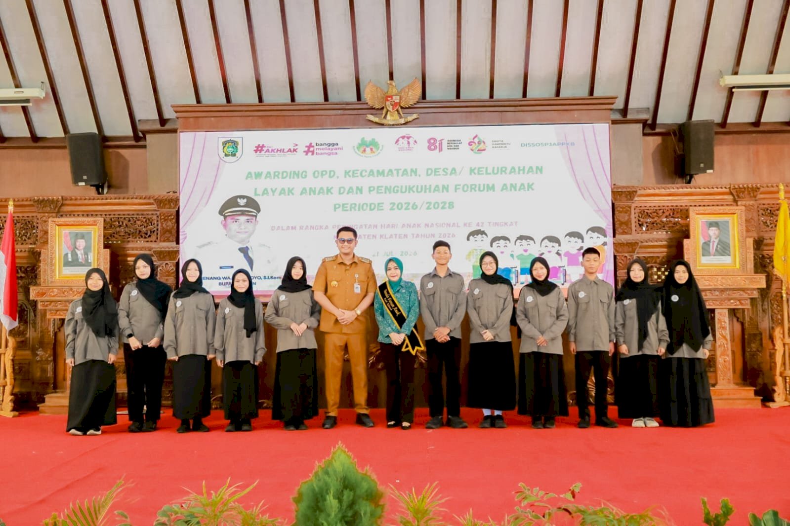 Suara Anak Menginspirasi, Komitmen Bersama Menguatkan Kabupaten Klaten Layak Anak.
