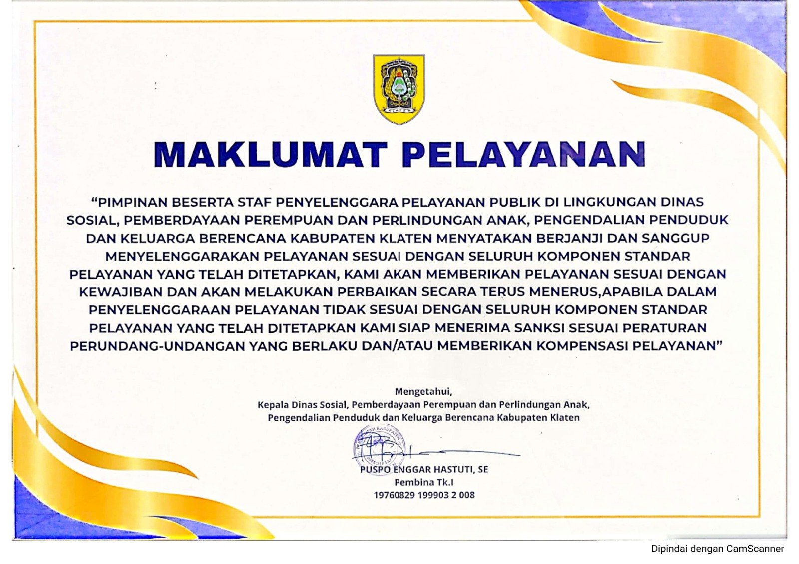 Maklumat  Pelayanan