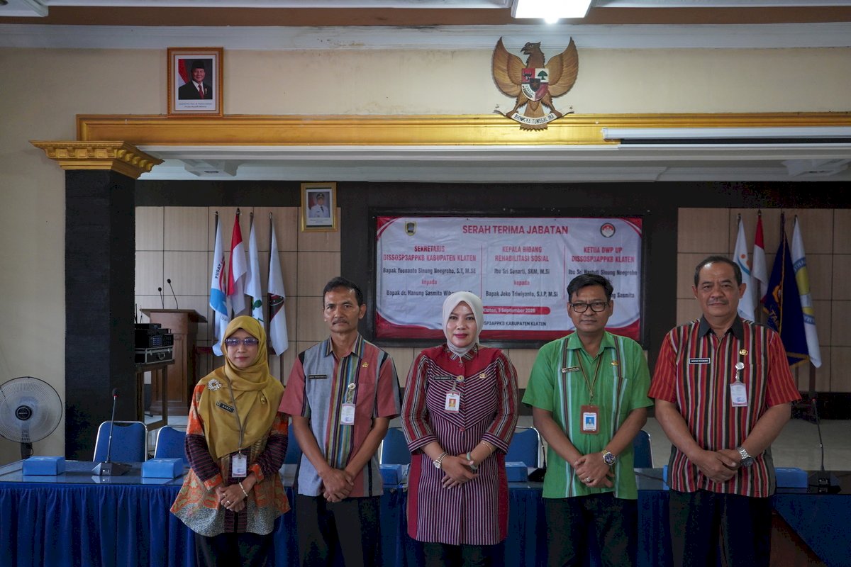 Serah Terima Jabatan di Lingkungan DISSOSP3APPKB Kabupaten Klaten